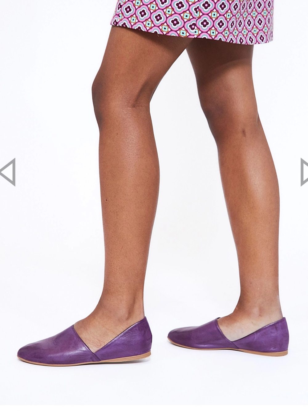 Miz Mooz ‘Kimmy’ Purple Leather Slip-On Flats